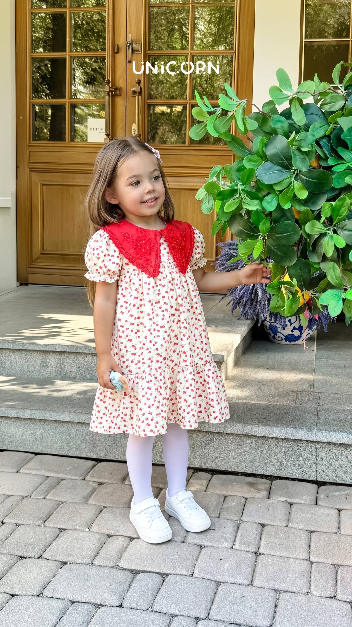 Strawberry linen Dress