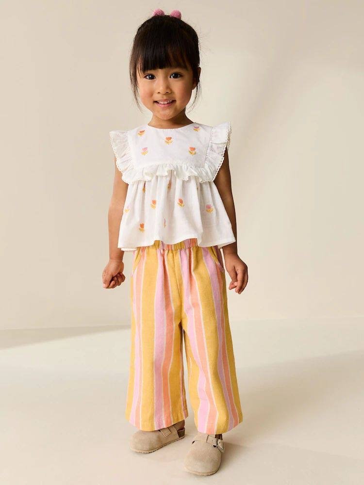 orange shirt & pant set
