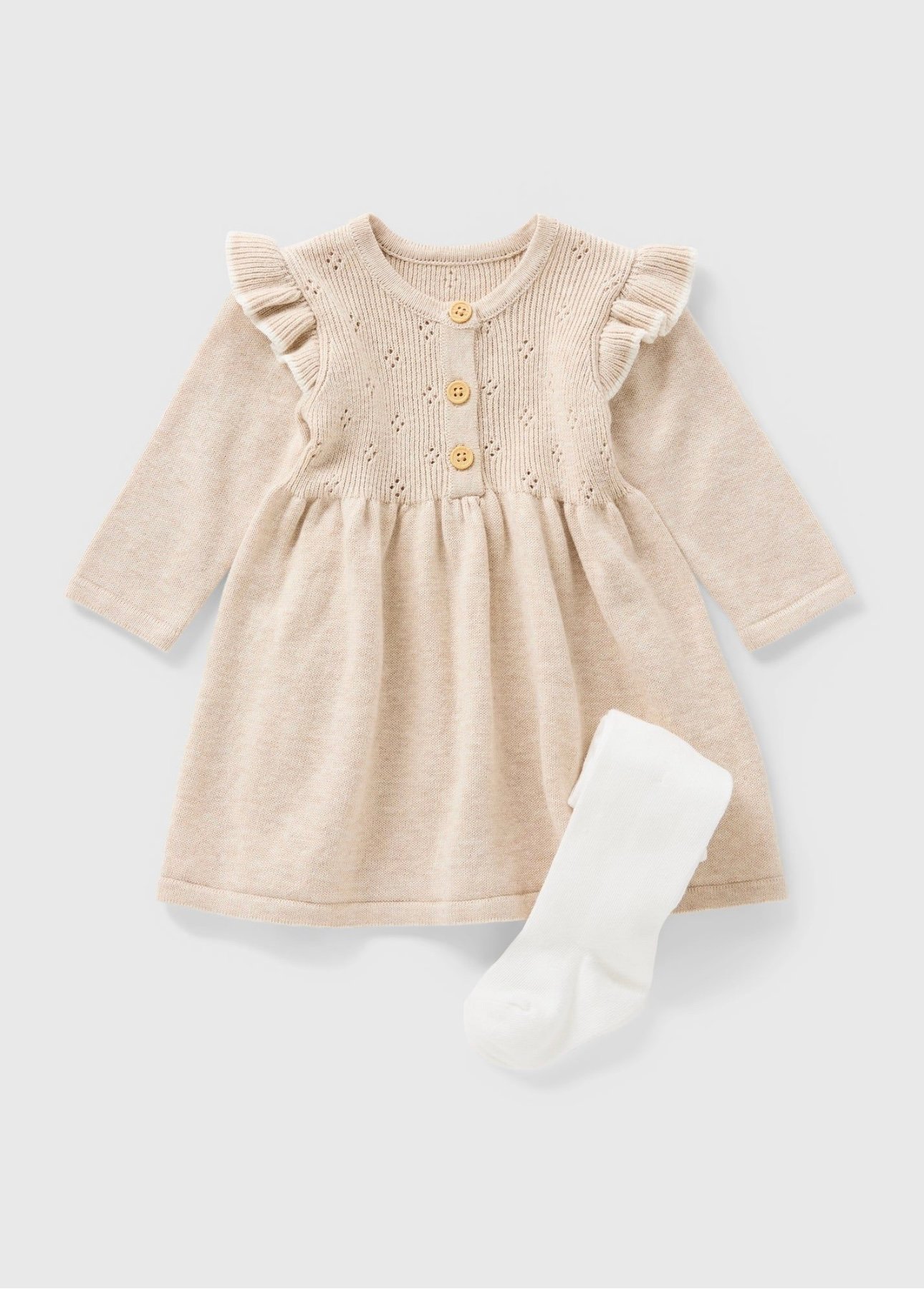 Girl Wool Dress with Tight